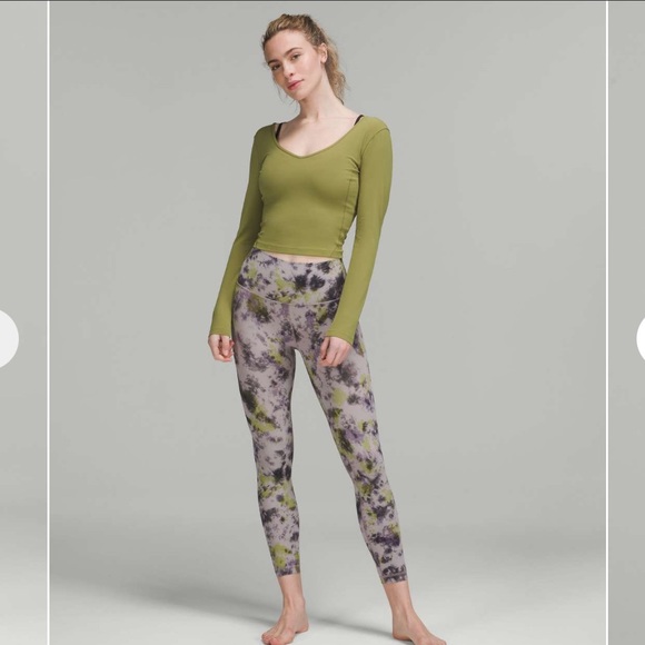 Lululemon Align High-Rise Crops 23
Radial Tie Dye Mauve Grey Multi - Picture 2 of 8